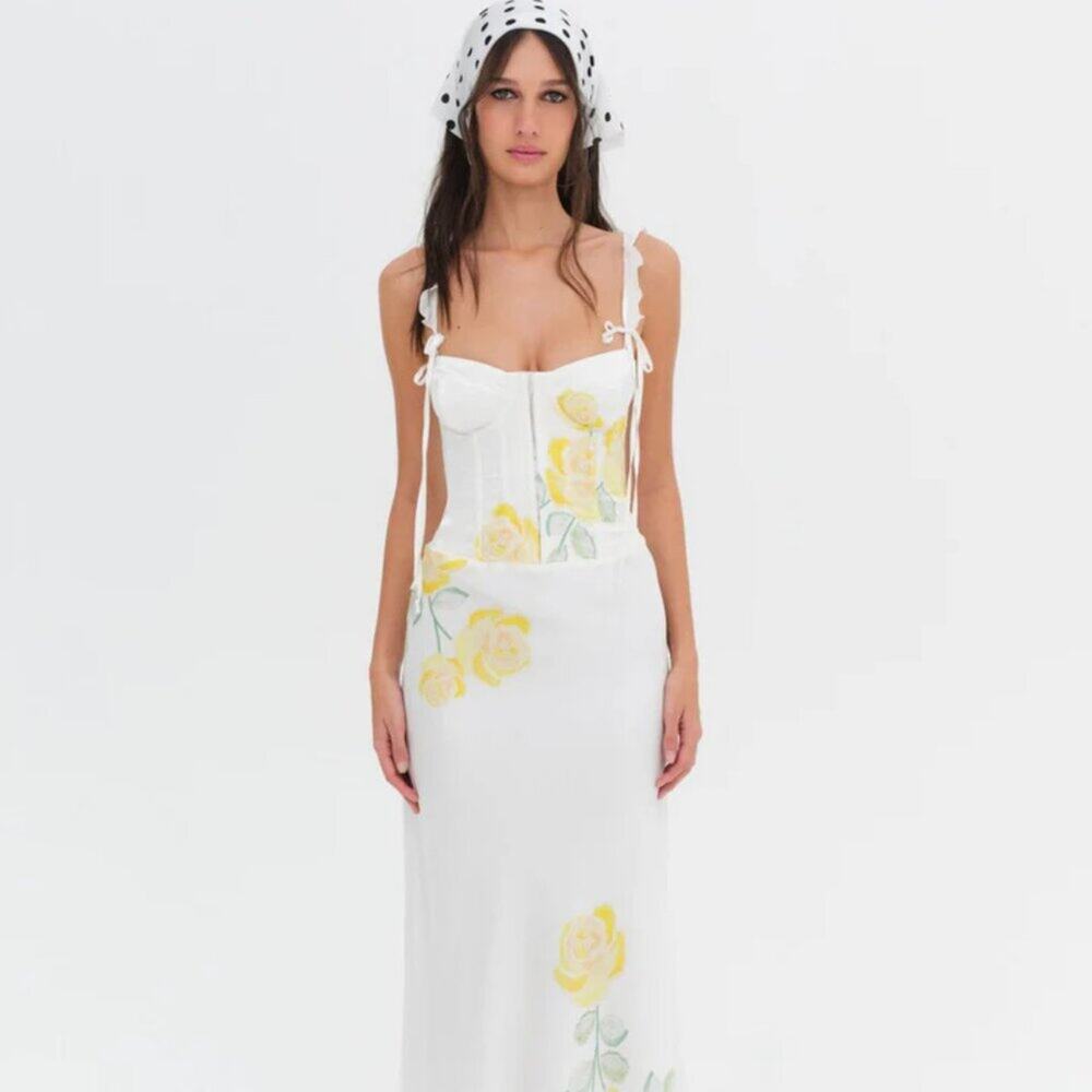 FOR LOVE & LEMONS Millie Maxi Dress (size XS) NWT